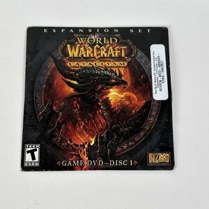 World of Warcraft: Cataclysm Expansion Set Blizzard Game Dvd (Windows/Mac, 2010)